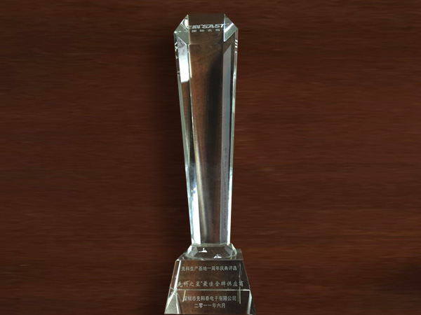 Excellent supplier of the year